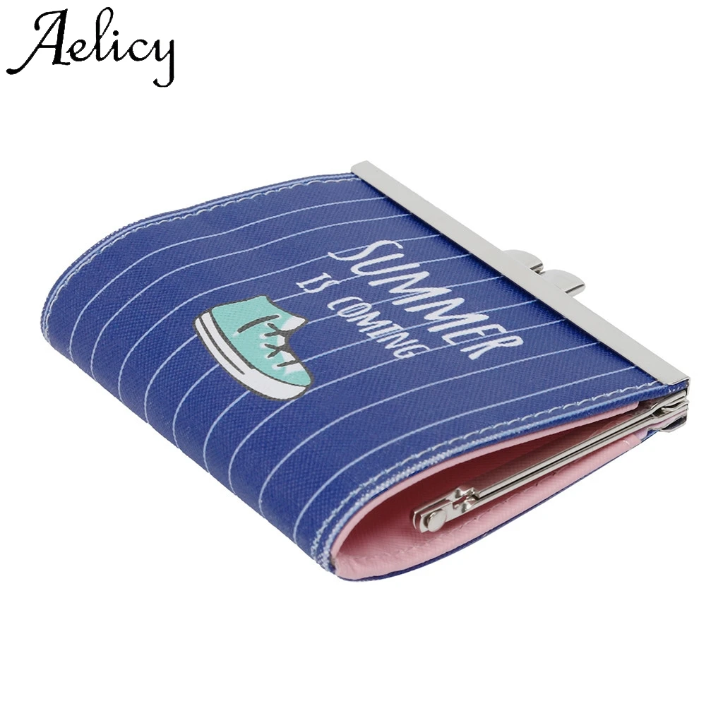 Aelicy студенческий кошелек с пряжкой для ключей кредитных карт сумка замены
