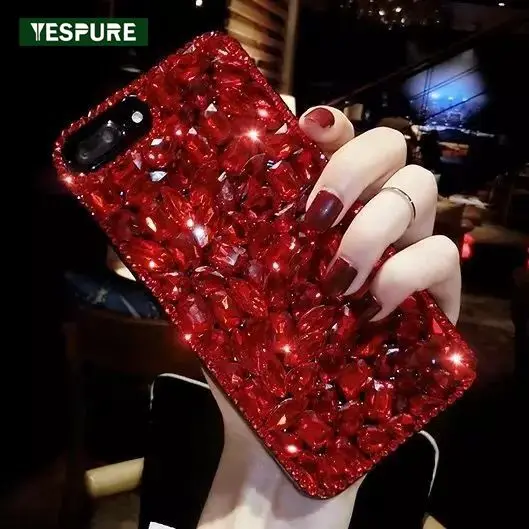 YESPURE необычный 3D ювелирное ТПУ Pc чехол для мобильного телефона Iphone 7 8 кристально