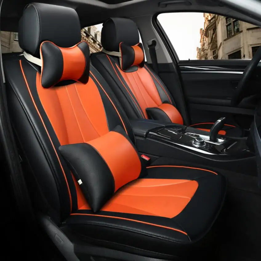Кожаный чехол для автомобильного сиденья skoda toyota volkswagen RAV4 rapid Lexus ES IS LS RX NX LX Prado