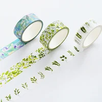 3 шт./кор. 1,5 см * м 5 м свежий узор цветочный Васи клейкие ленты DIY украшения Скрапбукинг планировщик маскирования клейкие ленты клей kawaii Канцелярские