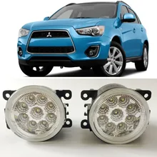 Car Styling For Mitsubishi Outlander Sport ASX 9-Pieces Leds Chips LED Fog Light Lamp H11 H8 12V 55W Halogen Fog Lights Car Styling For Mitsubishi Outlander Sport ASX 9-Pieces Leds Chips LED Fog Light Lamp H11 H8 12V 55W Halogen Fog Lights