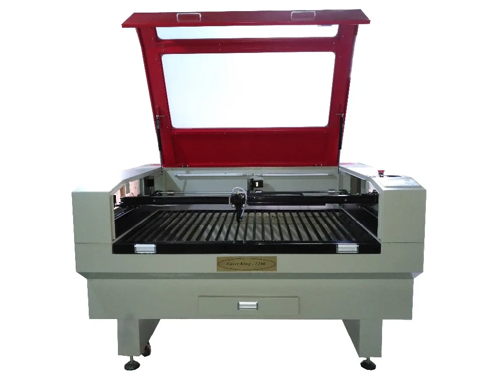 

1280 Co2 Laser Engraving And Cut Machine.Laser tube 60w 80w 100w.AWC708C Controller .Blade work table For Cut Acrylic And ABS