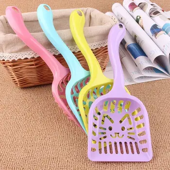 

1pc Useful Cat Litter Shovel Pet Cleanning Tool Plastic Scoop Cat Sand Cleaning Products Toilet For Dog Food Spoons Cat Supplies