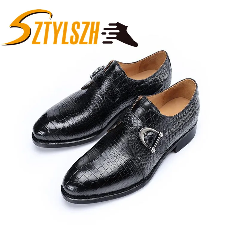 crocodile oxford shoes