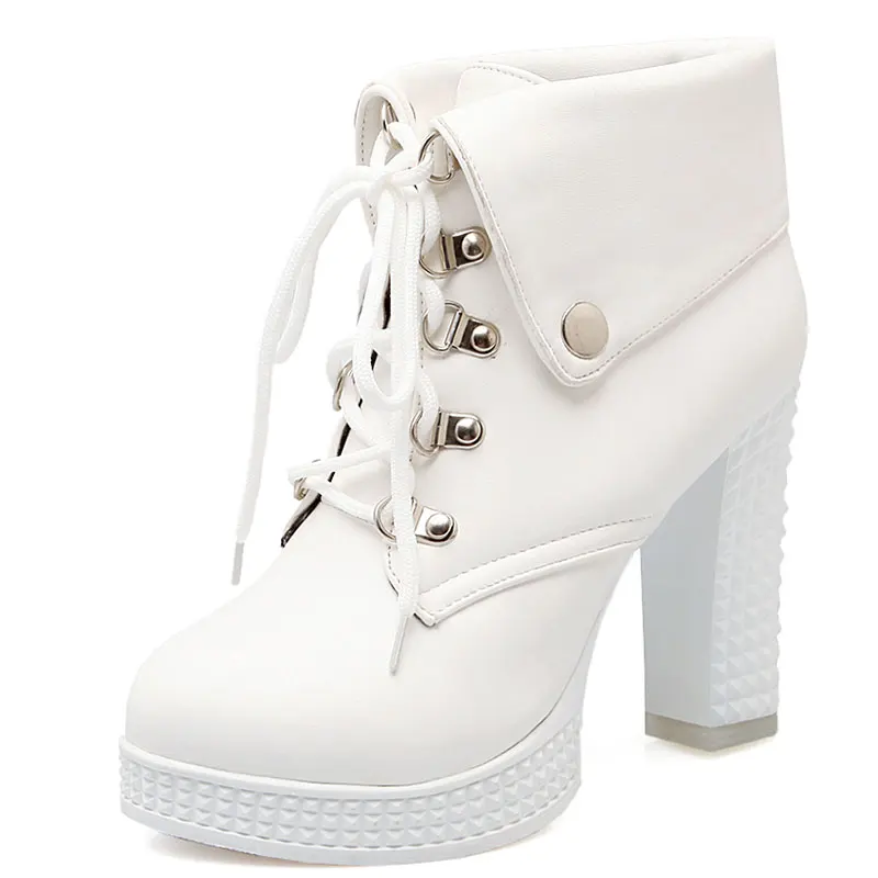 

Europe style elegant simple lace-up sexy lady  solid decorate with revists women boots ankle boots high heel shoes women ss169