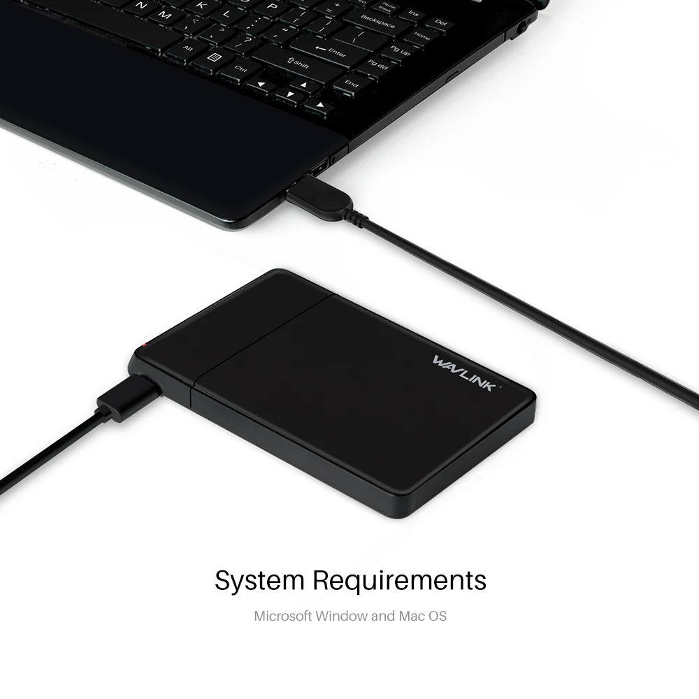 Wavlink SATA USB 3 0 Корпус для жесткого диска UASP Внешний чехол 7 мм 9 5 2 дюйма SATA/HDD/SSD с