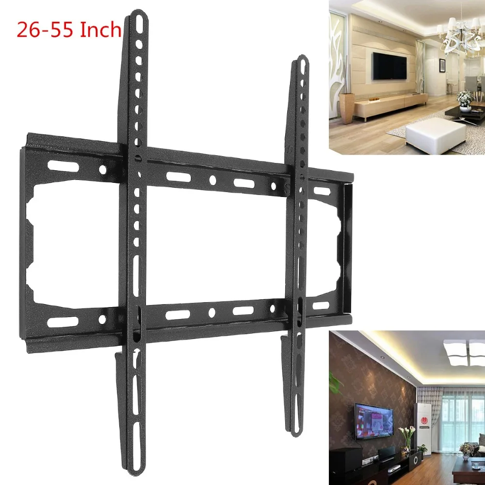 Spanien sværge Picasso 2pcs Universal Convenient 35kg Tv Wall Mount Bracket Fixed Flat Panel Tv  Frame For 26-60 Inch Lcd Led Monitor Flat Panel - Tv Mounts - AliExpress