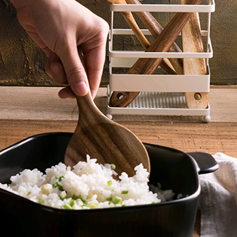 1 шт деревянная ложка для кухни Высокое качество рисовая совок весло лопатка