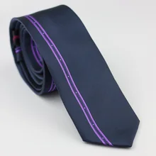 Lammulin галстуки мужские Тонкий галстук дизайн синий с фиолетовым вертикальным полосатым качеством тканый шейный платок, тонкий галстук свадьба Gravatas 6 см