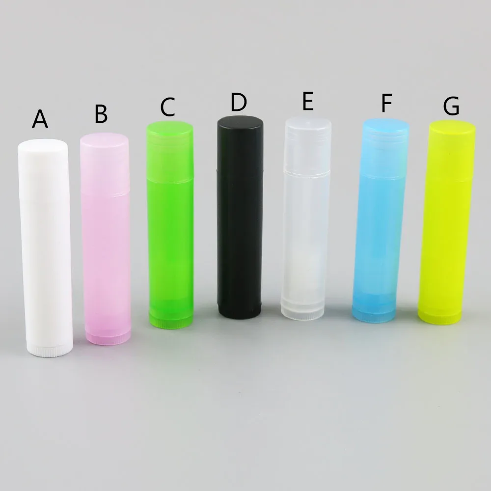 

10 x 5g Lip Balm Empty Bottle Tube of Lipbalm Plastic Pipes Tubes Colourful Fashion Lipstick Cosmetic Containers Lotion Portable