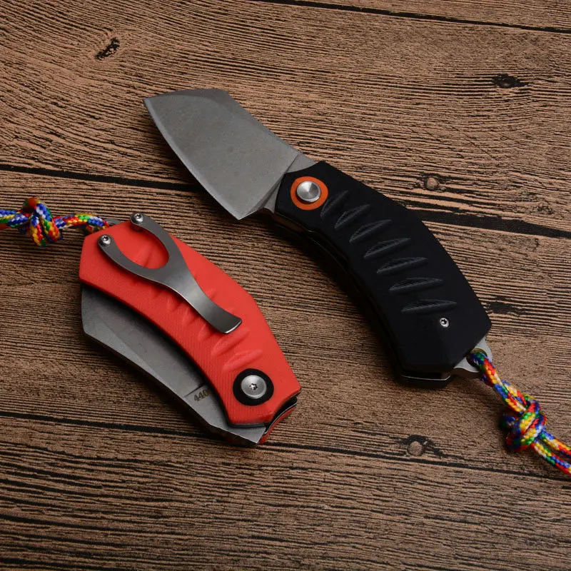 small tactical folding knife D2 Blade G10 handle outdoor camping hunting survival pocket edc tools (6)