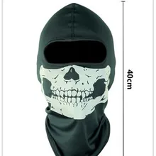 Черный 20*40 см призрак полный лицо череп маска для хэллоувечерние Вечеринка Велоспорт дышащие маски для лица Зимний Сноуборд Лыжный спорт обучение