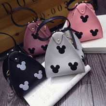 Дизайн Микки печати ПУ косметичка Малый 3D Сумки на плечо для Женская обувь;