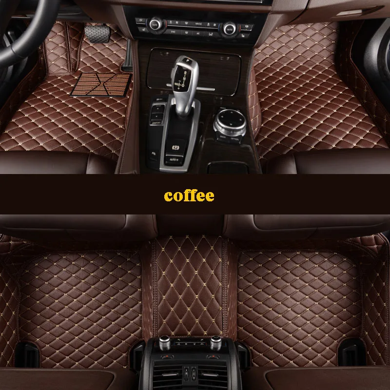HLFNTF пользовательские автомобильные коврики для mercedes benz W169 A180 W176 A180 A200 CLK200 GL450 S320 C E S серии и т. Д. Автомобильные аксессуары - Название цвета: coffee
