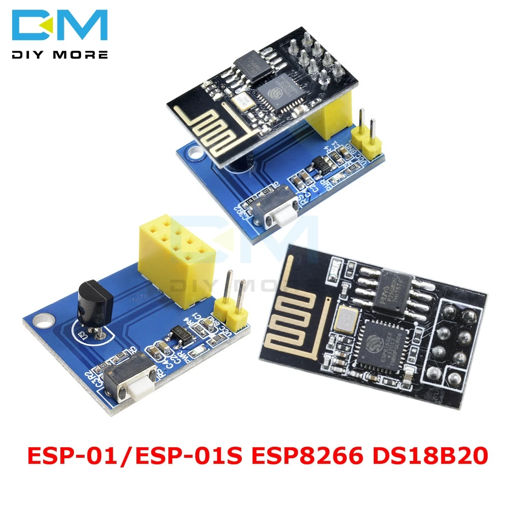 ESP 01/ESP 01S ESP8266 DS18B20 Temperature Sensor module NodeMCU