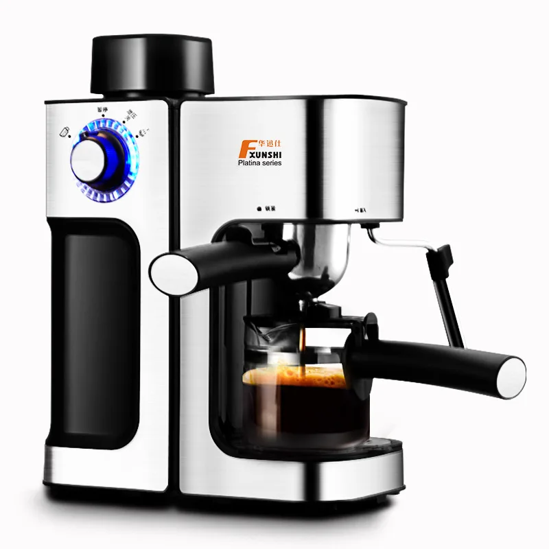 

MD-2006 Italian Coffee Machine Home Commercial Semi-automatic Steam Type Is Grinding Mini Pot