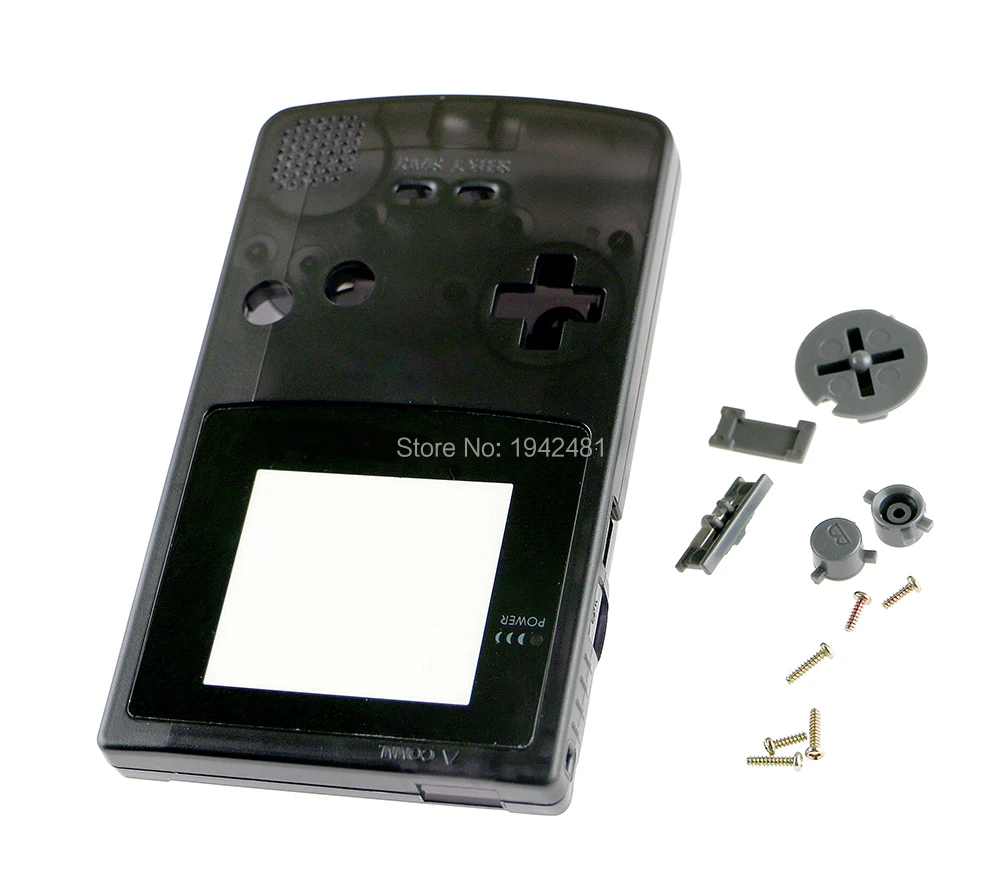 5 цветов полный корпус с объективом экрана Полный Винты и кнопки для GBC Запчасти для Gameboy GBC