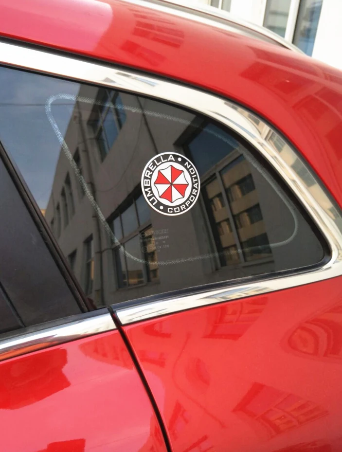 Beli 3D Aluminium Umbrella Corporation Stiker Mobil Aksesoris Stiker untuk Ford Fokus Cruze Kia RIO Skoda Mazda Opel M BMW VW audi Online 3D Aluminium Umbrella Corporation Stiker Mobil Aksesoris Stiker untuk Ford Fokus Cruze Kia RIO Skoda Mazda Opel M BMW VW audi