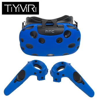 

For HTC Vive Headset VR Silicone Case Cover Anti-slip VR Glasses Helmet Controller Handle Case Shell Virtual Reality