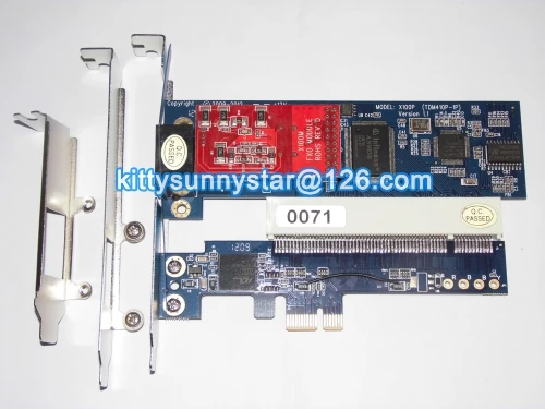 X100Pe подстановочный знак аналоговый карты + 1 * X100M (FXO) шины PCI Express поддержка Asterisk