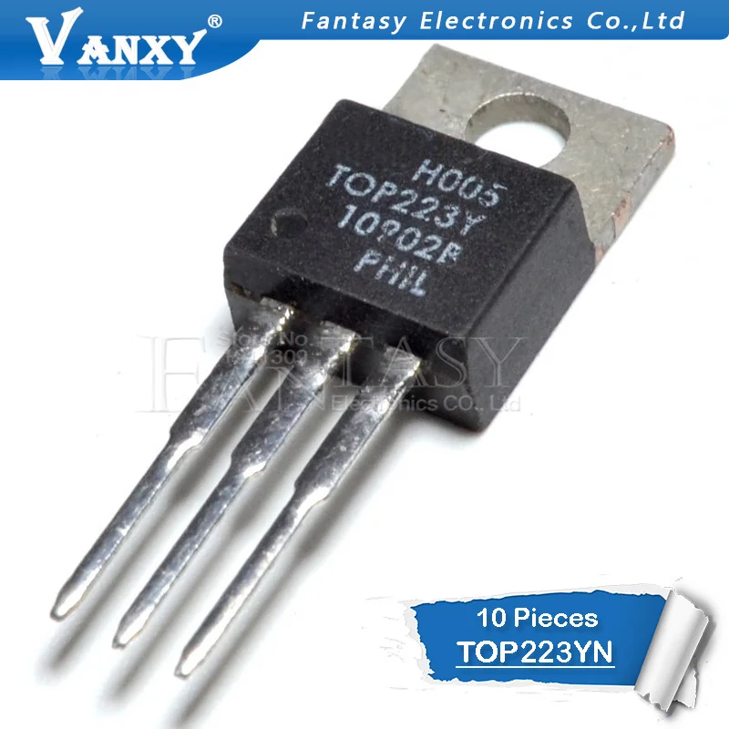 

10pcs TOP223YN TO220 TOP223 TO-220 223YN TOP223Y Three-terminal Off-line PWM Switch new and original