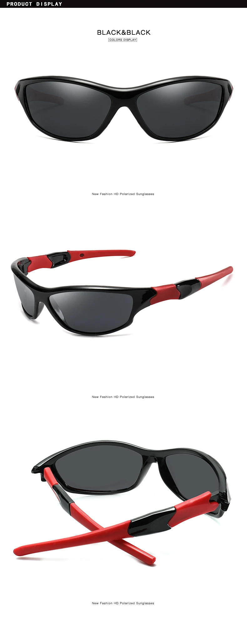 Длинные мужские и женские поляризационные солнцезащитные очки, мужские солнцезащитные очки с HD линзами, безопасные очки для вождения, уличные очки KP1036
