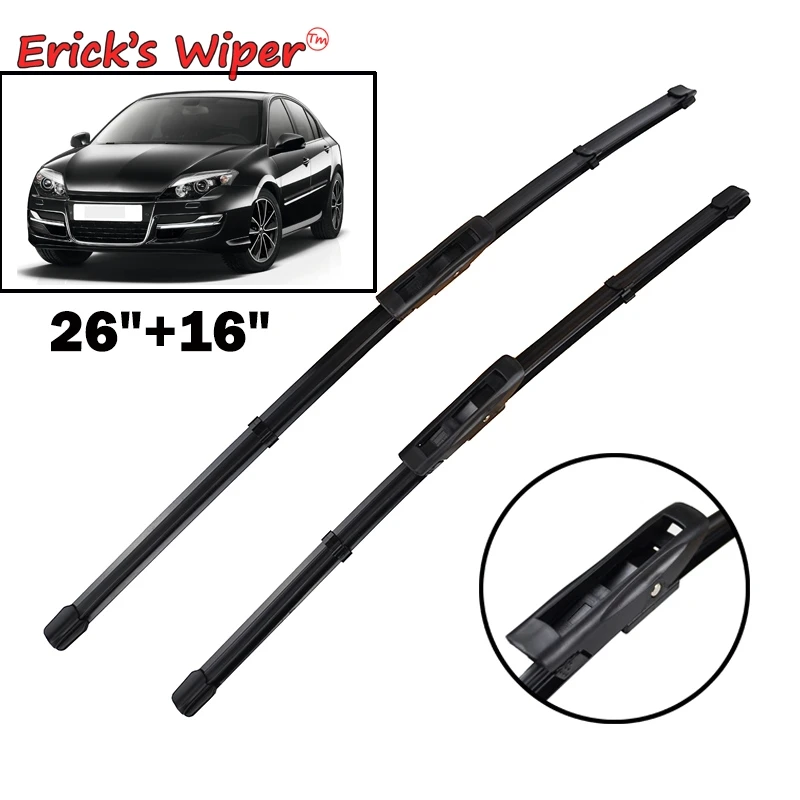

Erick's Wiper Front Wiper Blades For Renault Laguna III 3 2008-2015 2014 2013 2012 Windshield Windscreen Front Window 26"+16"