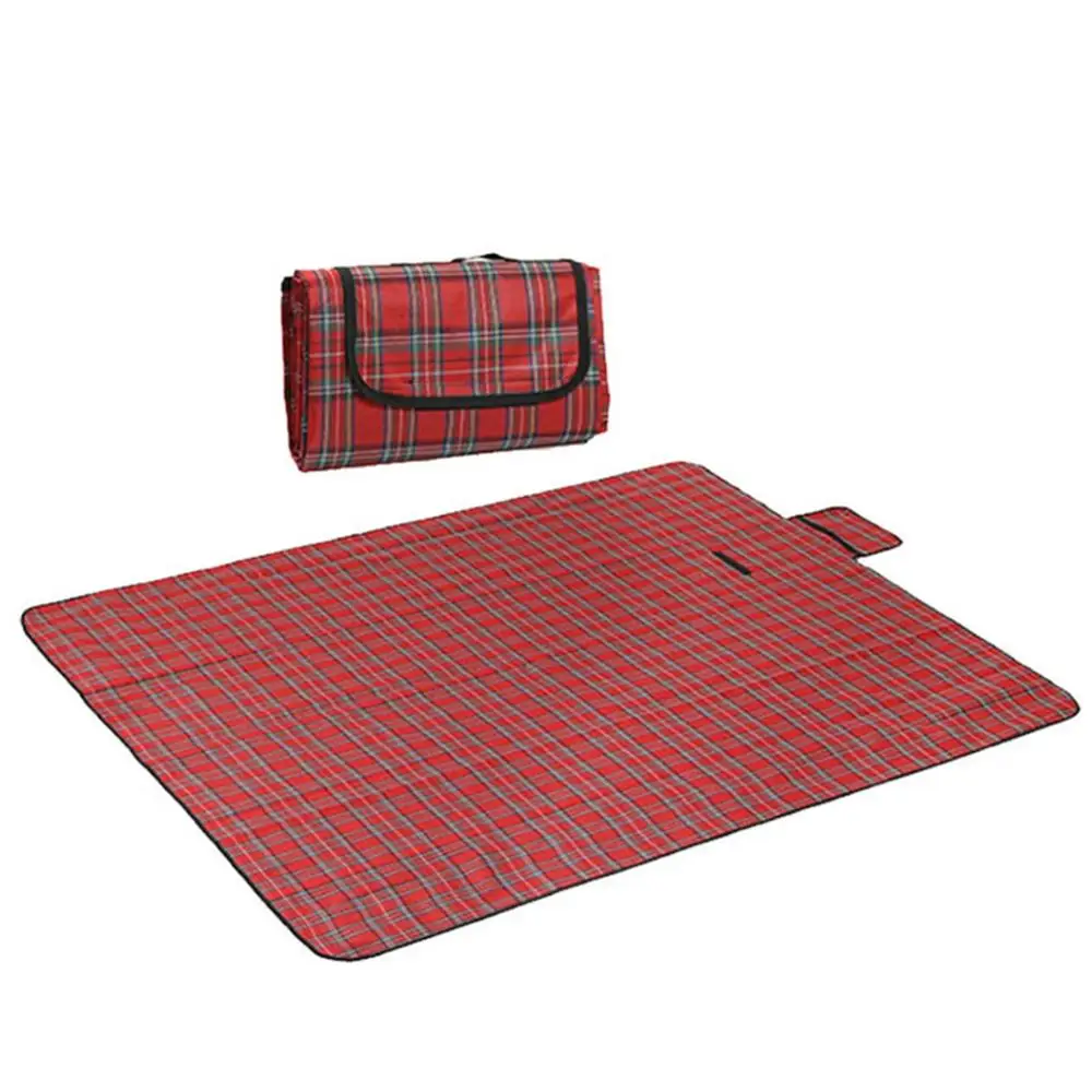 في الهواء الطلق نزهة وسادة الهواء الطلق التخييم حصيرة أكسفورد القماش صامد للرطوبة للطي المحمولة قابلة لإعادة الاستخدام