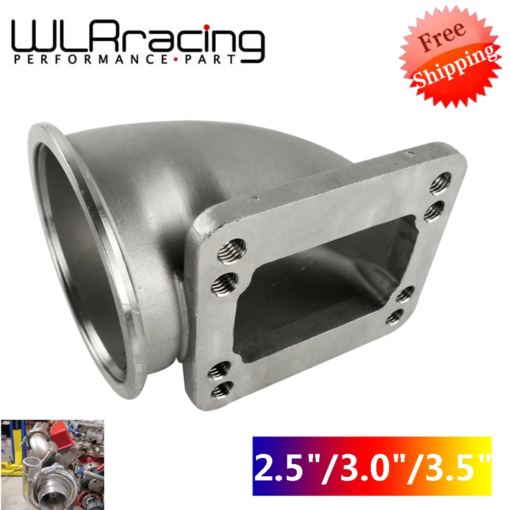 

2.5" / 3.0 " / 3.5" V band 90 Degree Cast Turbo Elbow Adapter Flange 304 Stainless Steel For T3 T4 Turbocharger Flange