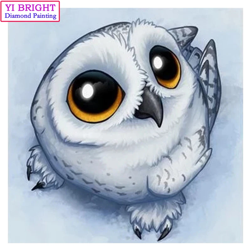 

5D Diy diamond painting cross stitch "Lovely Owl" Full Round Diamond embroidery Needlework Rhinestone Mosaic Crafts 1030