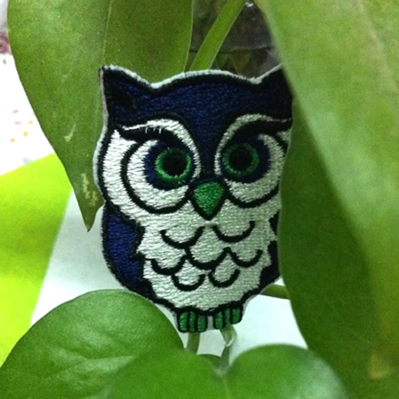 night Owl Embroidered Iron On Patches Cloth Accessories New Arrival
