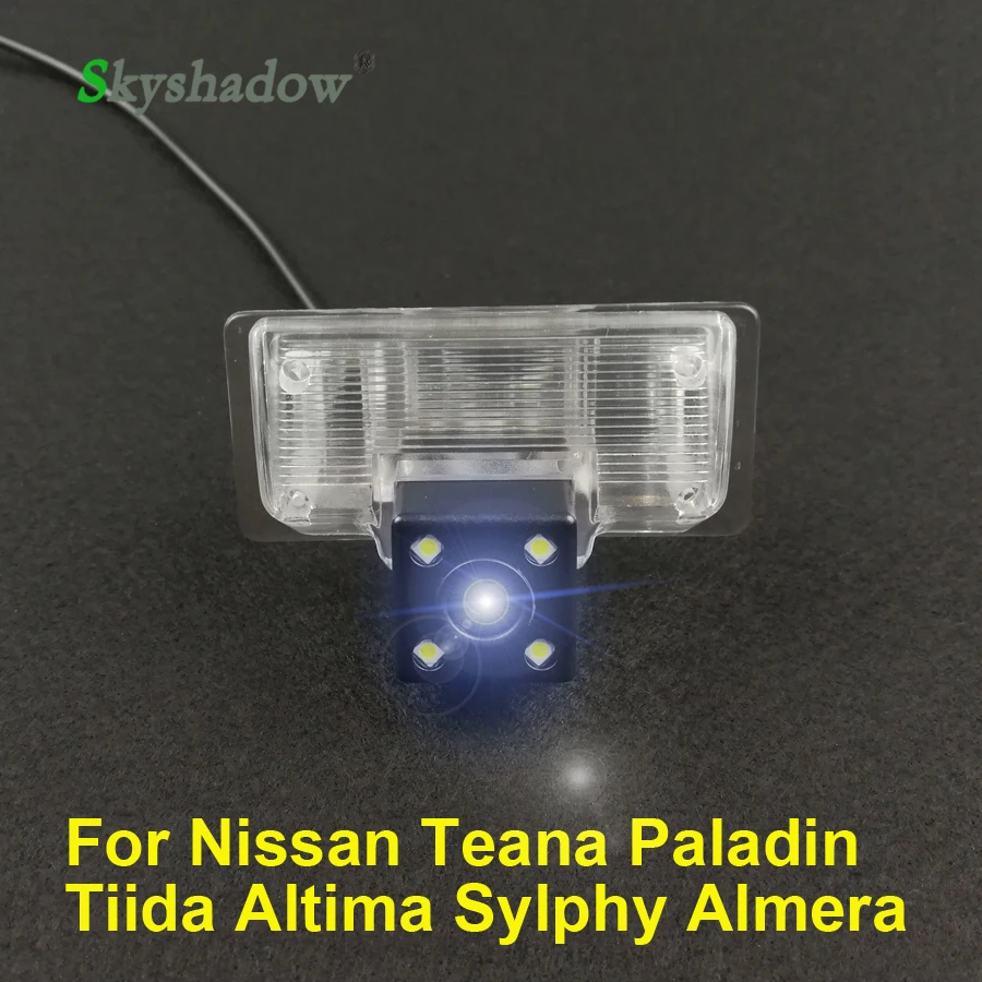 Автомобильная CCD камера заднего вида ночного видения, водонепроницаемая HD парковочная камера для Nissan Teana Paladin Tiida Altima 2012 Sylphy Almera 2013