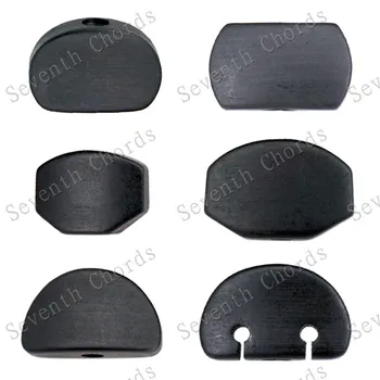 

6Pcs Black wood 6 shapes Guitar Tuning Pegs Tuners Machine Heads Replacement Button knobs Handle Cap tip With screws