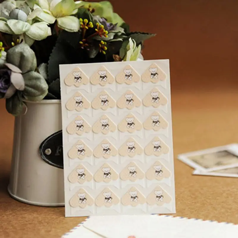 

24Pcs Photo Corners Sheet Printed With Cartoon Images Album Ornaments DIY Stickers For Handcraft Scrapbook Notebook Decorations