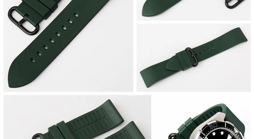 MAIKES часы аксессуары Материал: Резина часы ремешок 20 мм 22 мм 24 мм Ремешки для наручных часов браслет ремешок для мужских часов для бренда Casio