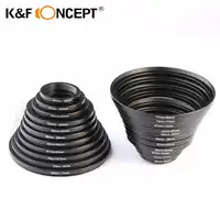 K&F CONCEPT 22pcs Lens Filter Metal Step Up Step Down Ring Adapter 26 ~ 82mm 82-26mm For Canon Nikon DSLR Camera