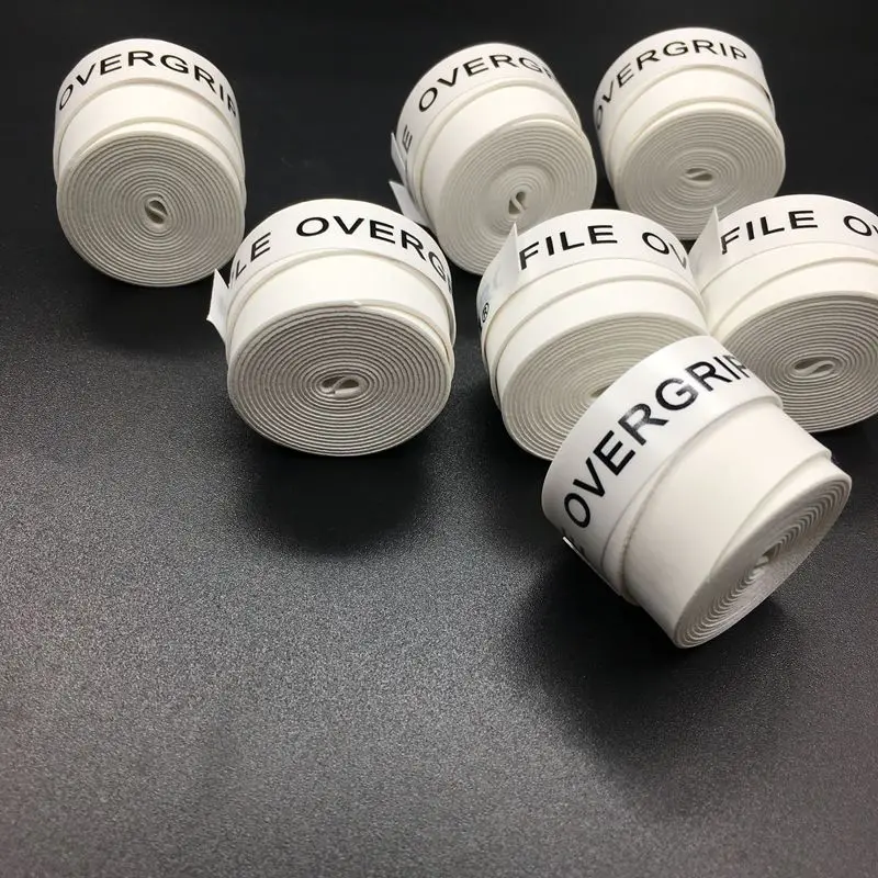 شحن مجاني 10 pcs (الأبيض) الريشة overGrip/تنس القبضات/تنس overgrips