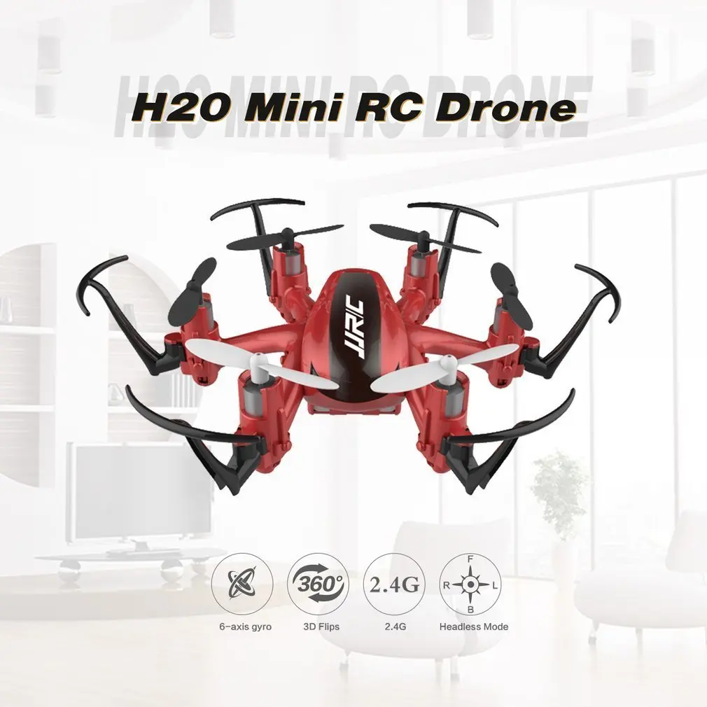 JJR/C H20 2 4 ГГц беспилотный Дрон Каналы 6 оси гироскопа Мини Drone RTF Hexacopter RC Quadcopter с CF