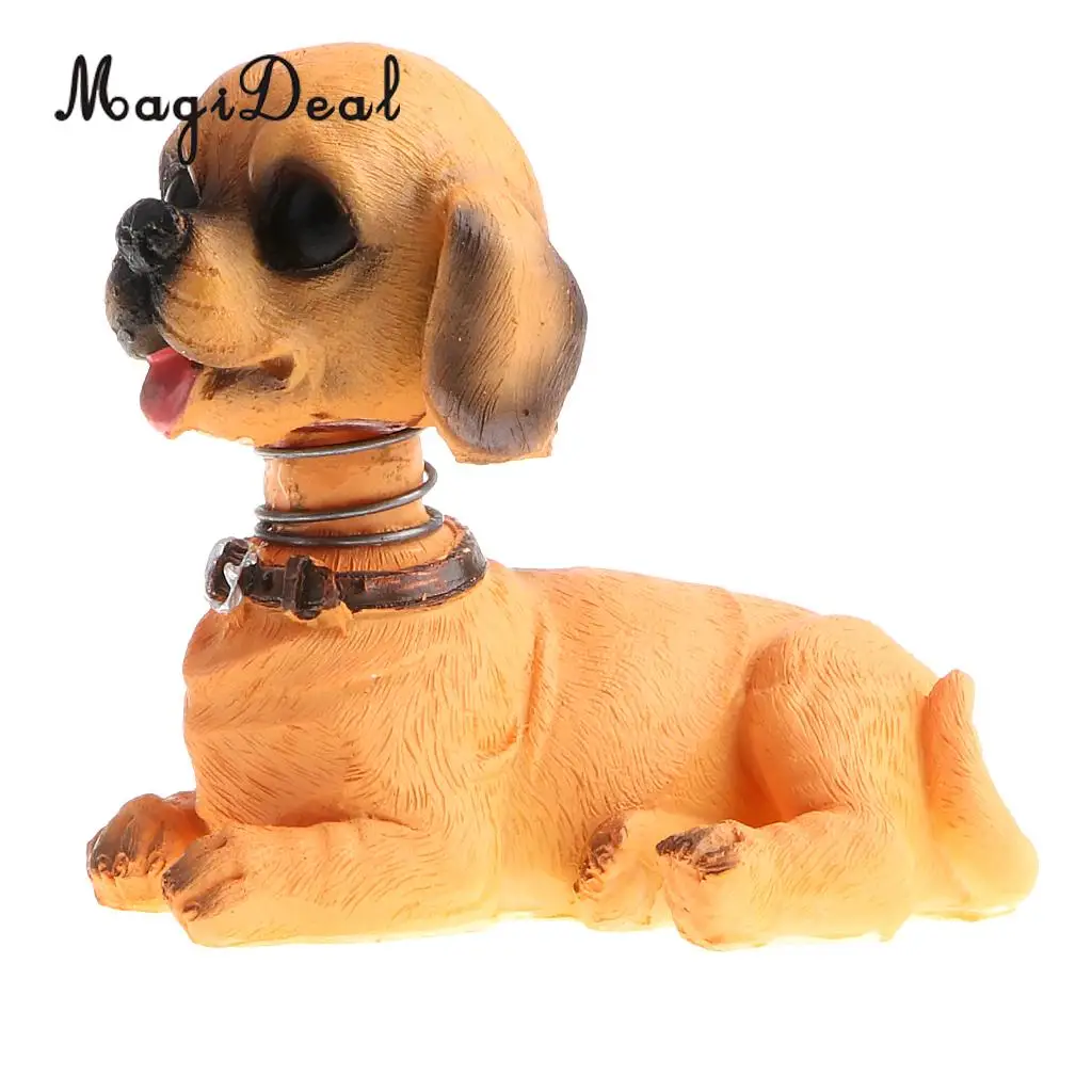 Cute Shaking Head Lucky Dog Puppy Pug Bobbing Heads Bobblehead Toy Aniaml Pet Figures Car Dashboard Auto Decoration