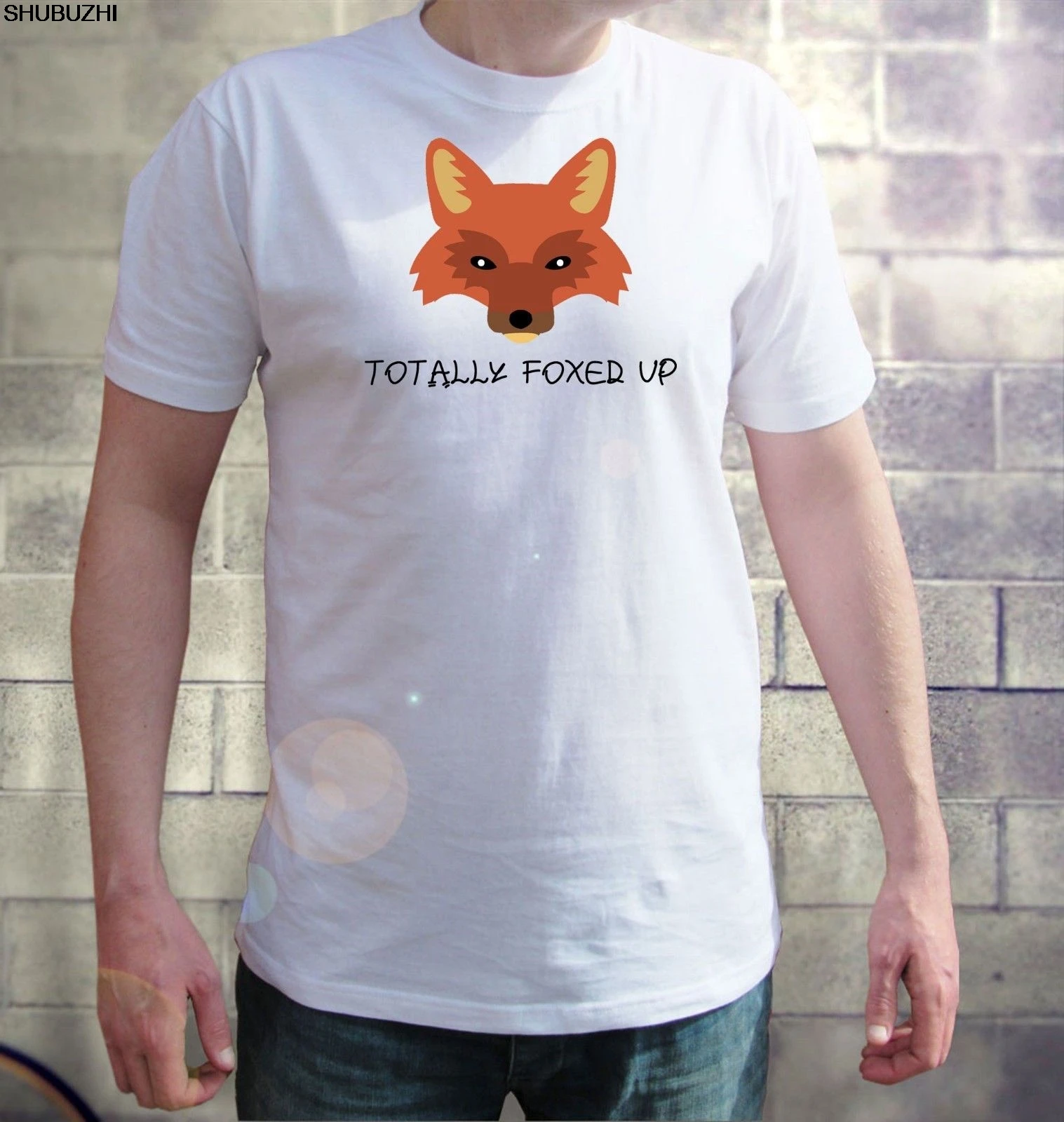 

Foxed Up Men T-shirt Totally Funny Fluent Sarcasm Humour Tees Animal Fox Cartoon t shirt men Unisex New shubuzhi tshirt sbz3030