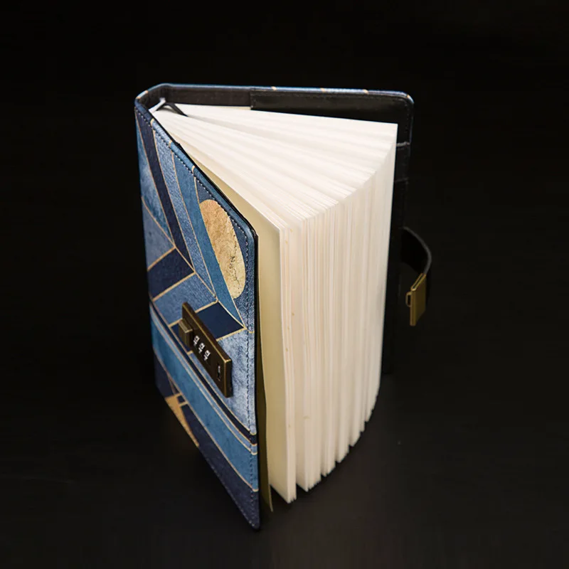 Накладки с замком B6 переносная записная книжка из искусственной кожи паролем