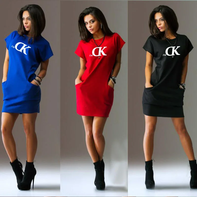 

Women Dresses Summer Dress 2019 Sundress Casual Funny IM OKPrinted Sexy Vestidos