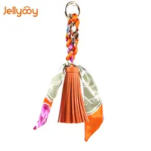 Jellyooy Beachkins PU Leather Twilly Tassels Bag Charms Women s Bag Fitting Creative Retro Style Fashion
