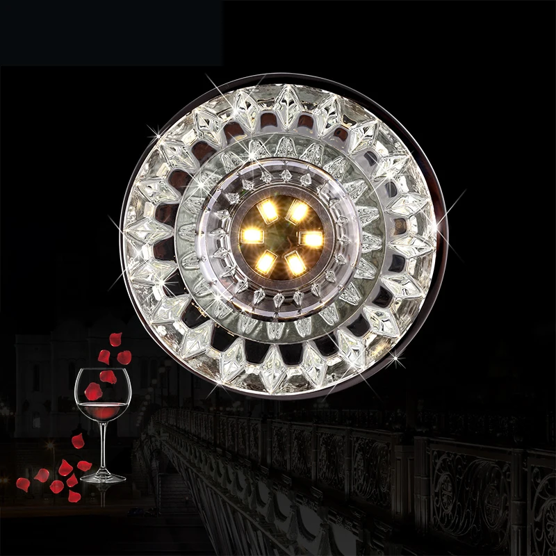 Simple modern led small crystal lamp aisle corridor living room lighting downlight wall washer Ceiling fixture lamps | Освещение