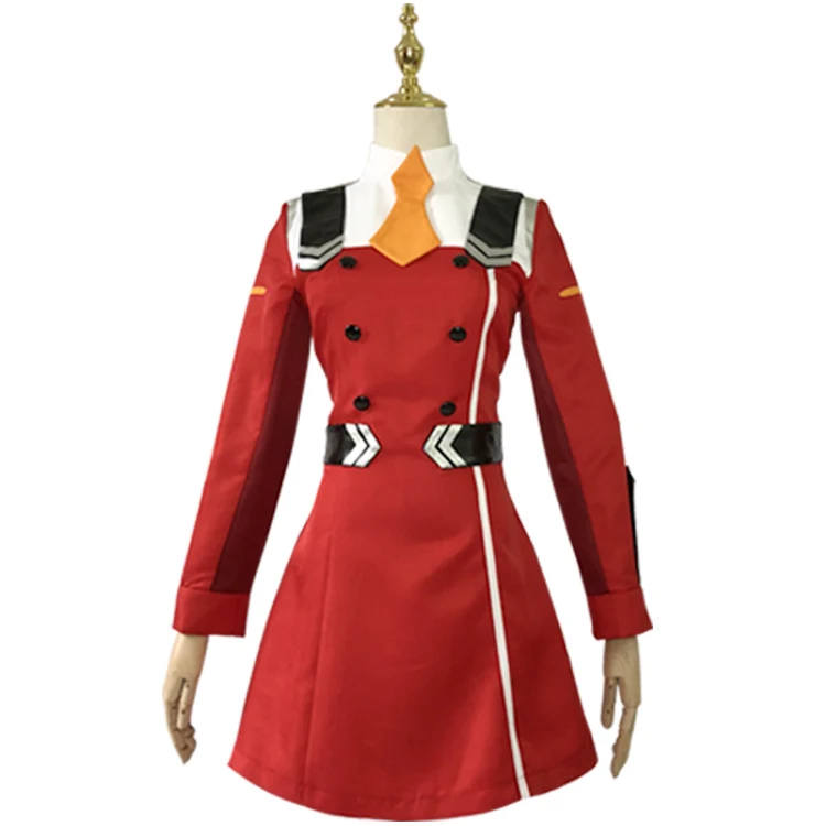

Japanese Anime ichigo wig zero two hiro 002 Uniform Suit darling in the franxx kokoro Cosplay Costume Outfit MIKU School Sets 02
