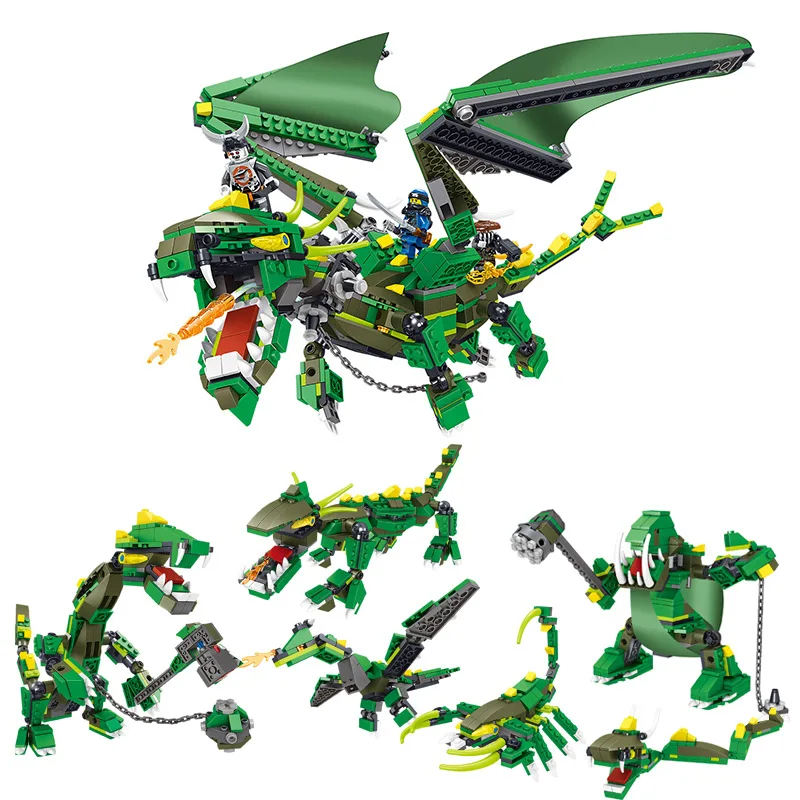 

Compatible legoedlys Ninjagoingly Flying NINJA dragon knight Kai Jay building block enlighten toy for children brick boy