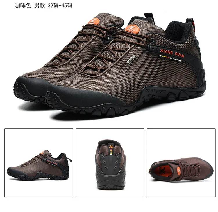 XIANGGUAN Мужская Уличная обувь водонепроницаемая Спортивная обувь осень/зима мужские треккинговые ботинки охотничьи ботинки для мужчин 39-48