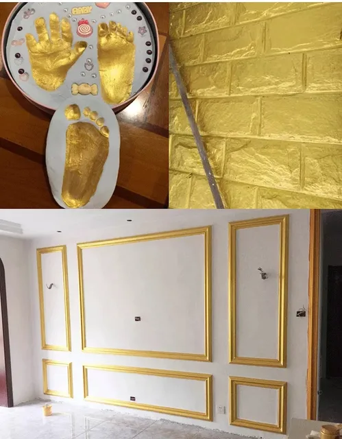 Gold Metallic Paint Wood Furniture