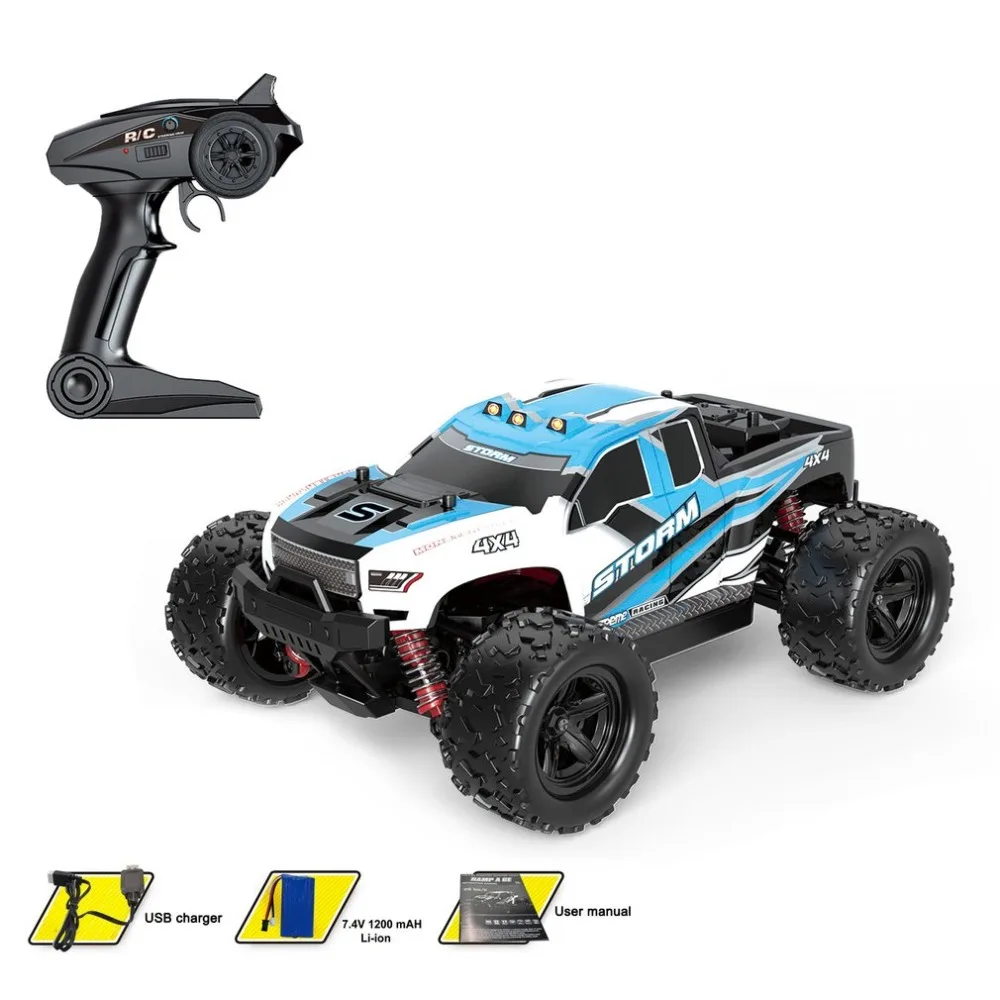 

1:18 Scale 4CH 4WD 2.4GHz Mini Off-Road RC Racing Car Truck Vehicle High Speed 36km/h Remote Toy for Kids hi