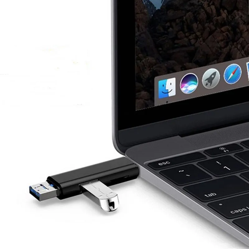1PC In 1 Usb 3 1 Card Reader High Speed SD TF Micro SD Card Reader 2